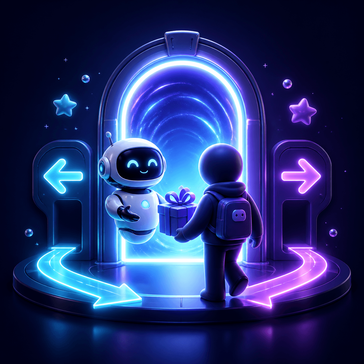 Ilustração do serviço Entrada e saída